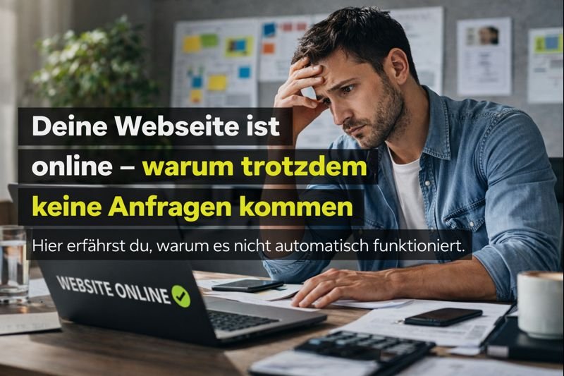 Webseite online aber keine Anfragen